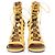 Aquazzura Gelbe Pythonleder Schnürsandalen von Aquazurra. - Ansicht 3