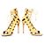Aquazzura Gelbe Pythonleder Schnürsandalen von Aquazurra. - Ansicht 4