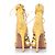 Aquazzura Gelbe Pythonleder Schnürsandalen von Aquazurra. - Ansicht 6