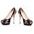 Décolleté a piattaforma peep-toe Giuseppe Zanotti Nero - vista 3