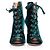 Botines de terciopelo verde Giuseppe Zanotti. - vista 4