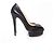 Décolleté in pelle nera Charlotte Olympia Nero - vista 6