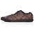 Sneakers basse in tela Damier ebene Louis Vuitton Marrone - vista 2