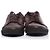 Sneakers basse in tela Damier ebene Louis Vuitton Marrone - vista 4