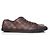 Sneakers basse in tela Damier ebene Louis Vuitton Marrone - vista 5