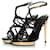 Tom Ford Pythonleder Slingback Sandalen Schwarz  - Ansicht 1