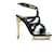Tom Ford Pythonleder Slingback Sandalen Schwarz  - Ansicht 3