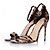Sandali stampati leopardati Kurt Geiger Marrone