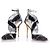 Balmain Cross strap ankle heels Black - view 6