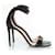 Sandali Python Giuseppe Zanotti in nero  - vista 4