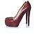 Décolleté a piattaforma rossi Prada Rosso Bordò - vista 2