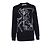 Crewneck Sweatshirt Givenchy Bambi mit Spiegelumriss. Schwarz