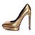 Décolleté con piattaforma dorata Saint Laurent D'oro Metallico - vista 2