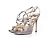 Jimmy Choo Sandalen aus bronzefarbenem Pythonleder. Metallisch