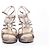 Jimmy Choo Sandalen aus bronzefarbenem Pythonleder. Metallisch - Ansicht 4