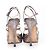 Jimmy Choo Sandalen aus bronzefarbenem Pythonleder. Metallisch - Ansicht 6