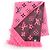 Sciarpa in lana vergine Louis Vuitton Escalp Logo Mania Shine Rosa - vista 3