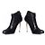 Tom Ford Black Gold Stiletto-Ankle Boots. Schwarz - Ansicht 4