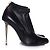 Tom Ford Black Gold Stiletto-Ankle Boots. Schwarz - Ansicht 5