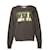 MSGM grüner Box-Logo-Pullover mit metallischem Druck  - Ansicht 1