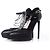 Décolleté platform D'orsay Saint Laurent Nero