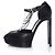 Décolleté platform D'orsay Saint Laurent Nero - vista 2