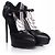 Décolleté platform D'orsay Saint Laurent Nero - vista 7