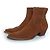 Botas western Lukas em camurça marrom da Saint Laurent