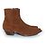 Botas western Lukas em camurça marrom da Saint Laurent - vista 5