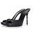 Mule in pelle nera Gucci con tacco in bambù Nero