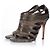 Sandalo Gucci Kaki in pelle e camoscio Verde Cachi