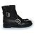 Botas de tornozelo de couro Blyss da Jimmy Choo com studs Preto - vista 4