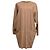 Abito midi a maniche lunghe Max Mara con tasche in lana camel marrone Rosso