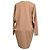 Abito midi a maniche lunghe Max Mara con tasche in lana camel marrone Rosso - vista 3