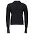 Dior Langarm-Polo-Pullover aus schwarzer Kaschmir