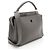Fendi Bolsa Dotcom Média em Couro de Bezerro Cinza - vista 2
