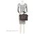 Fendi Calfskin Whipstitch Dotcom Medium Satchel Grigio - vista 5