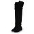 Stivali flat Milan sopra il ginocchio Jimmy Choo in nero