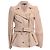 Giacca con borchie Alexander McQueen in pelle nuda Marrone Carne