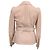 Giacca con borchie Alexander McQueen in pelle nuda Marrone Carne - vista 3
