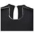 Vestido Mini de Viscosa Azul Marino con Detalles de Hardware Lanvin Negro - vista 4