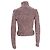 Rosa Wollpullover mit Kabelstrick und Rollkragen von Ann Demeulemeester Pink - Ansicht 3