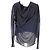 Top drapeado Haider Ackermann en seda azul marino
