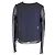 Top drapeado Haider Ackermann en seda azul marino - vista 3