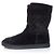 Botas de tornozelo de camurça acolchoadas Chanel Preto - vista 2