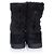 Botas de tornozelo de camurça acolchoadas Chanel Preto - vista 3