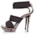 Fendi-Python-Sandale mit elastischen Riemen Braun  - Ansicht 2