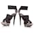 Fendi-Python-Sandale mit elastischen Riemen Braun  - Ansicht 6