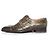 Sapatos Santoni em couro de jacaré verde oliva - vista 3