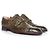 Sapatos Santoni em couro de jacaré verde oliva - vista 4